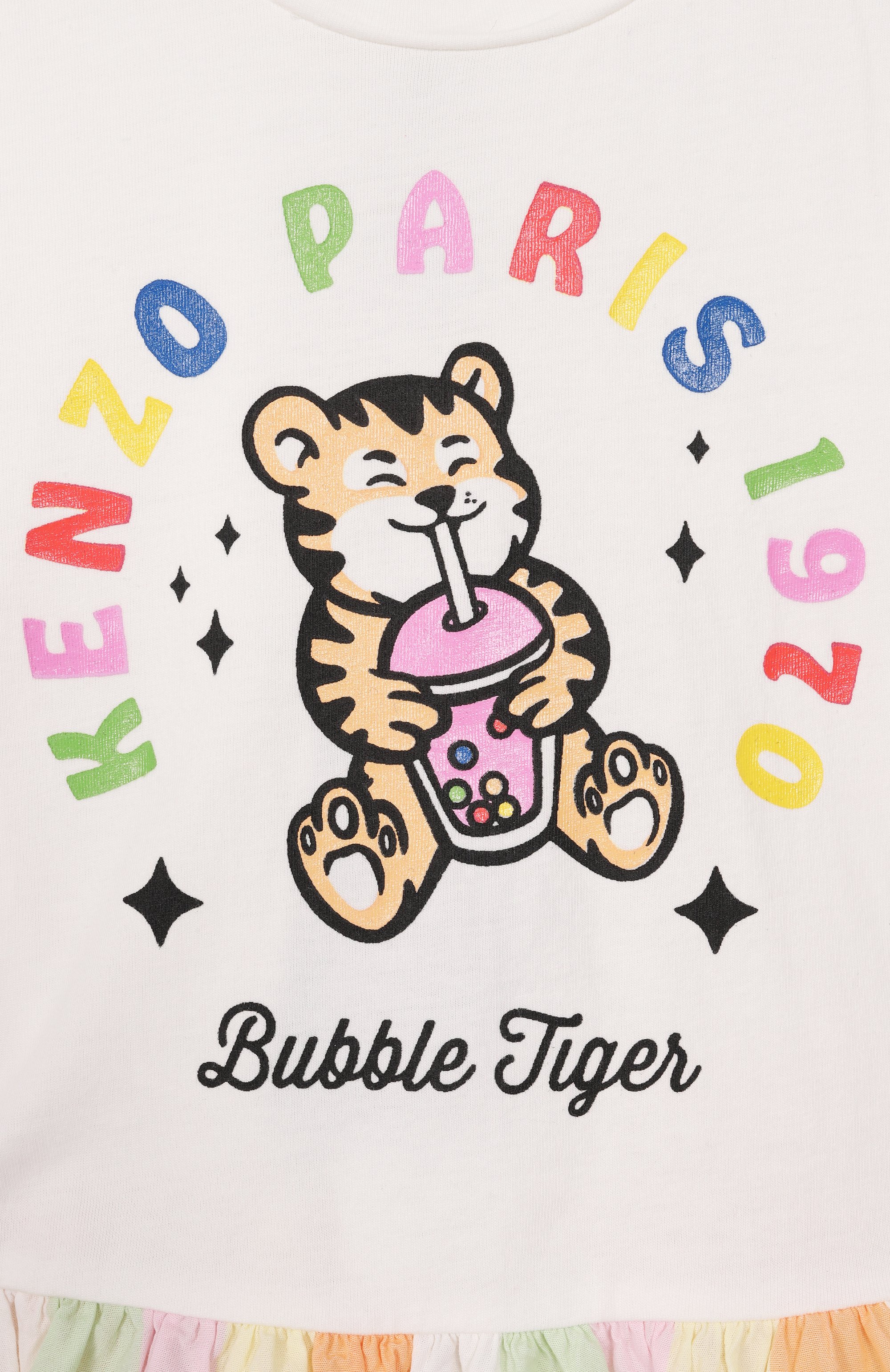 Хлопковое платье KENZO кремового цвета по цене 19700 руб., арт. K61819, фото 3 Хлопковое платье KENZO, арт. K61819, фото 3