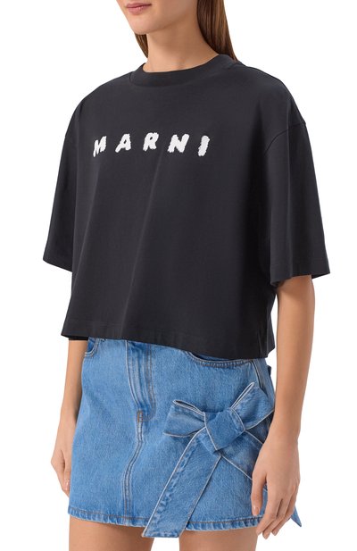 Хлопковая футболка MARNI, арт. THJE0333P5/USCX42, фото 3