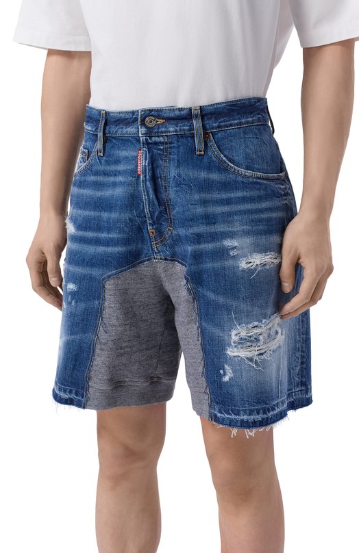 Джинсовые шорты Dsquared2 S74MU0930/D30011 Синий  S74MU0930/D30011 Фото 3