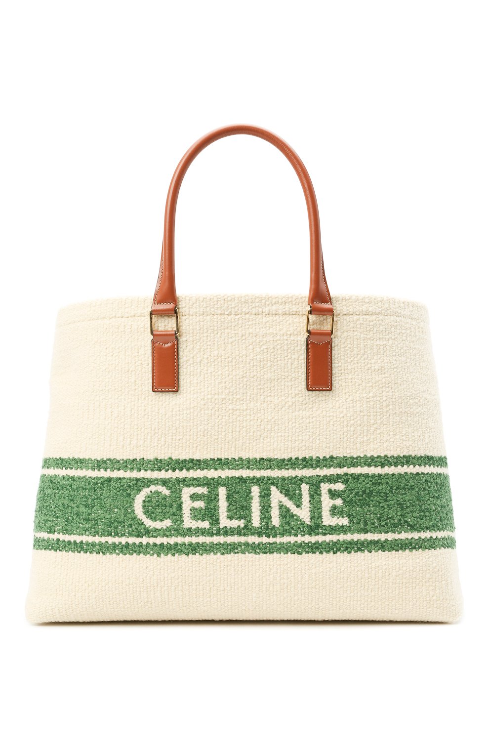 Сумка cabas CELINE зеленого цвета по цене 213000 руб., арт. 190062DBS, фото 1 Сумка cabas CELINE, арт. 190062DBS, фото 1