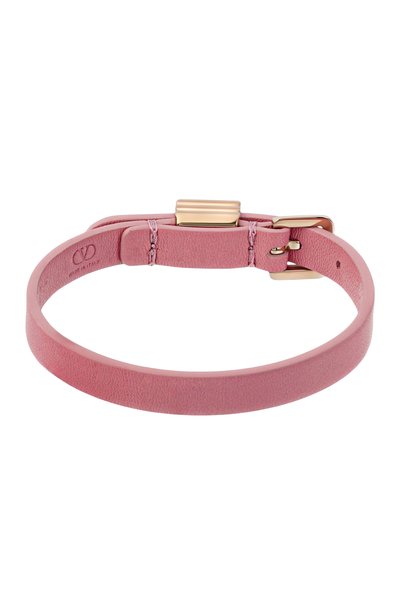 Кожаный браслет VALENTINO розового цвета по цене 38300 руб., арт. 9W2J0BD7/WCH, фото 3 Кожаный браслет VALENTINO, арт. 9W2J0BD7/WCH, фото 3