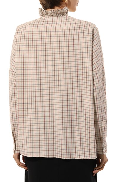 Рубашка из хлопка и кашемира ACADEMIA кремового цвета по цене 25400 руб., арт. GAIA/7361, фото 4 Рубашка из хлопка и кашемира ACADEMIA, арт. GAIA/7361, фото 4