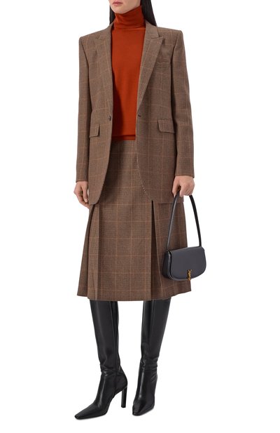 Кожаные сапоги francoise SAINT LAURENT черного цвета по цене 215000 руб., арт. 841574/AAE61, фото 3 Кожаные сапоги francoise SAINT LAURENT, арт. 841574/AAE61, фото 3