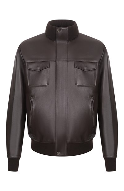 Мужской кожаный бомбер DOLCE & GABBANA, арт. G9CHUL/HUL18
