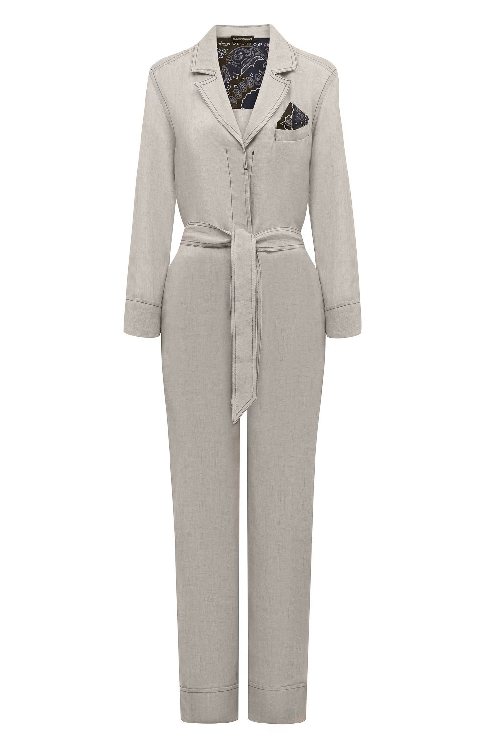 Льняной комбинезон EMPORIO ARMANI, арт. 3L2DA1/2NF8Z, фото 1