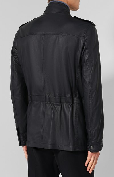 Кожаный френч на молнии с воротником-стойкой BOTTEGA VENETA, арт. 513660/VEPK0, фото 4