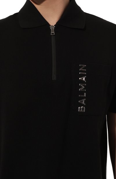 Хлопковое поло BALMAIN, арт. CH1GC030/BC61, фото 5