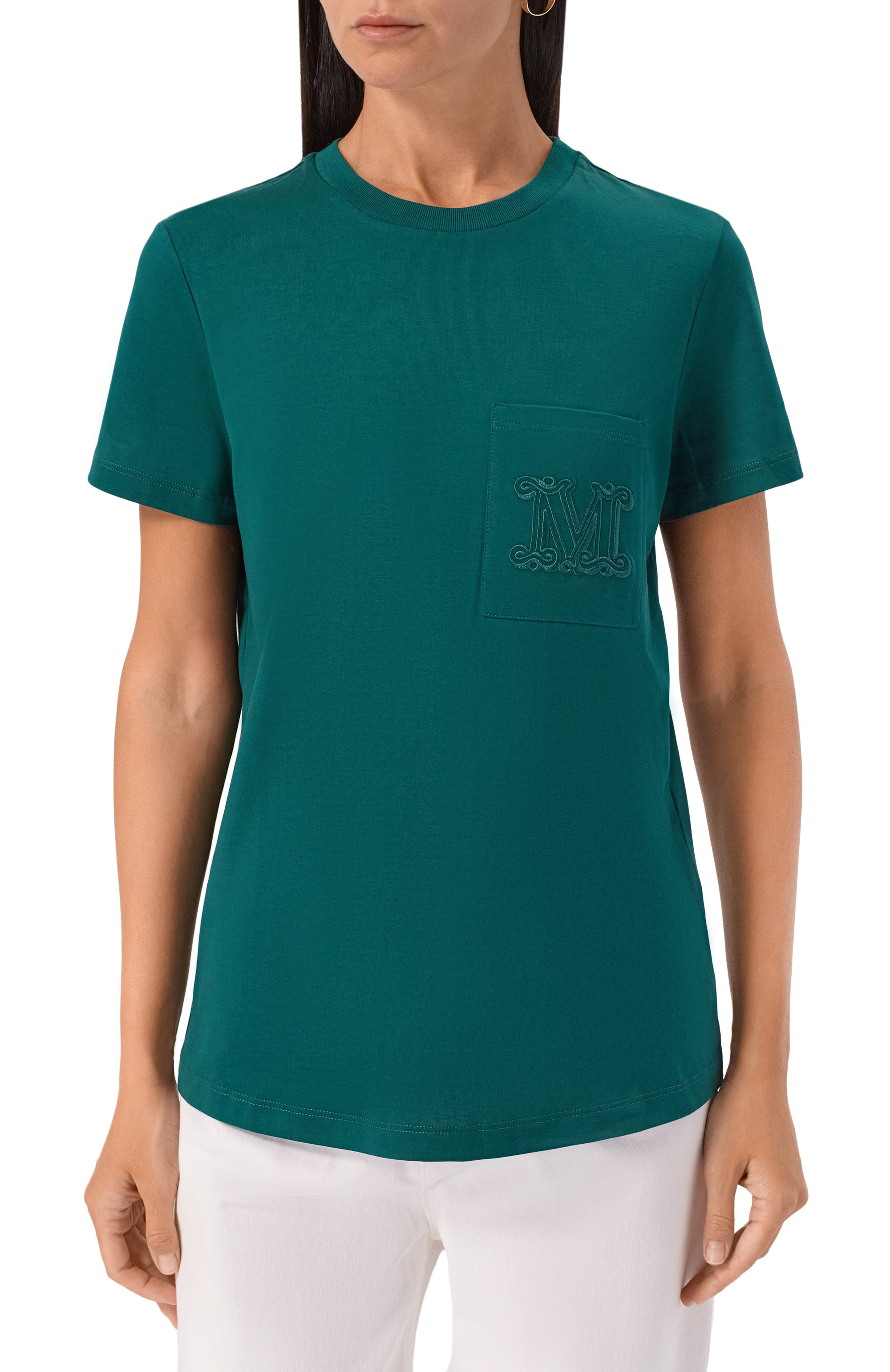 Хлопковая футболка MAX MARA, арт. PAPAIA, фото 3