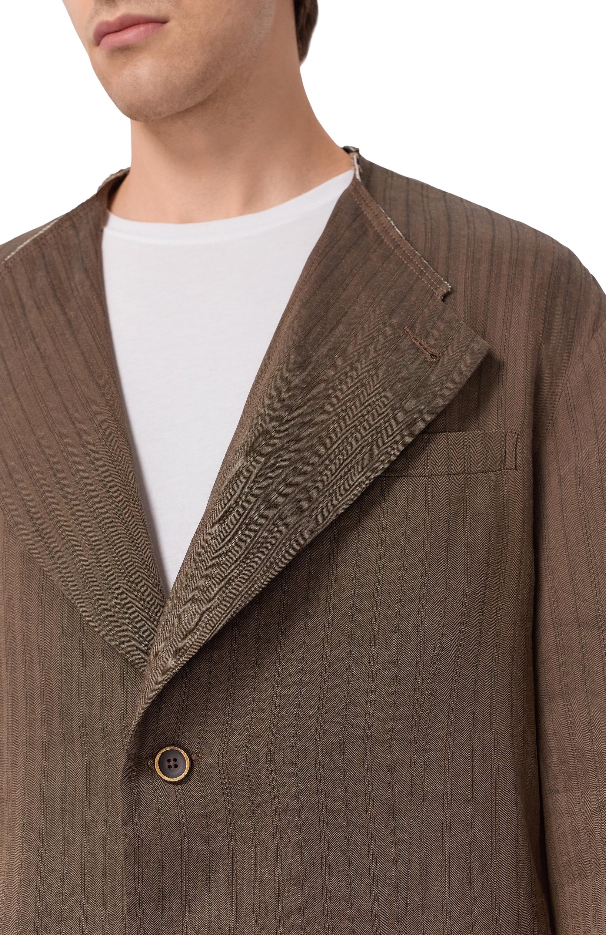 Пиджак изо льна и вискозы UMA WANG, арт. UM6507_1, фото 5