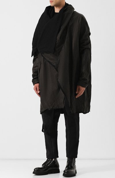 Кожаное пальто свободного кроя (Y) EDITION, арт. Y-UCP P01 0150, фото 3