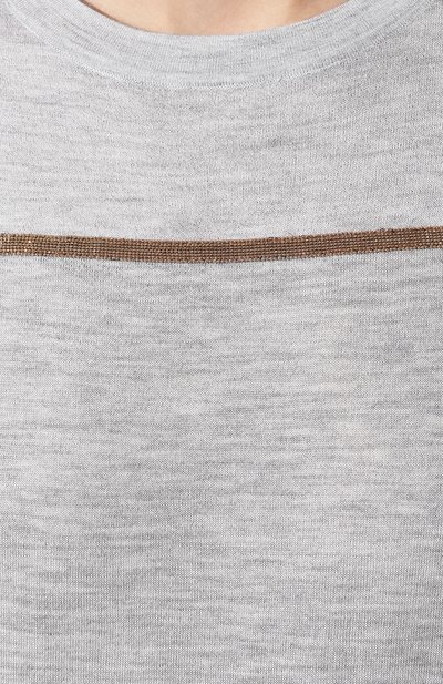 Топ из смеси кашемира и шелка BRUNELLO CUCINELLI, арт. M13836300, фото 5
