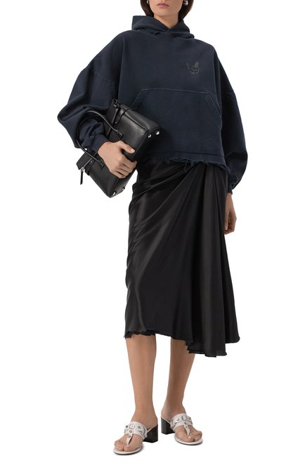 Женская атласная юбка BALENCIAGA, арт. 831248/TS091