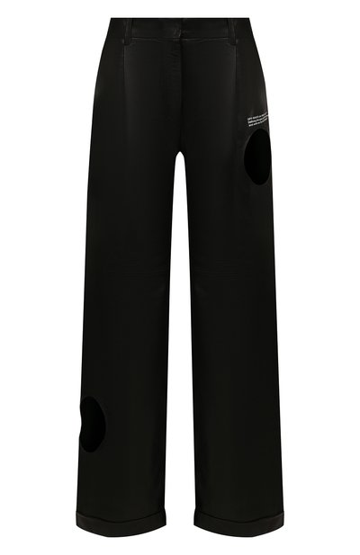 Женские кожаные брюки OFF-WHITE, арт. 0WJB007S20LEA0011000