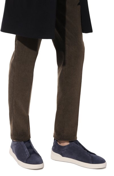 Замшевые кеды triple stitch ZEGNA, арт. LHS0Y/S4667Z, фото 3