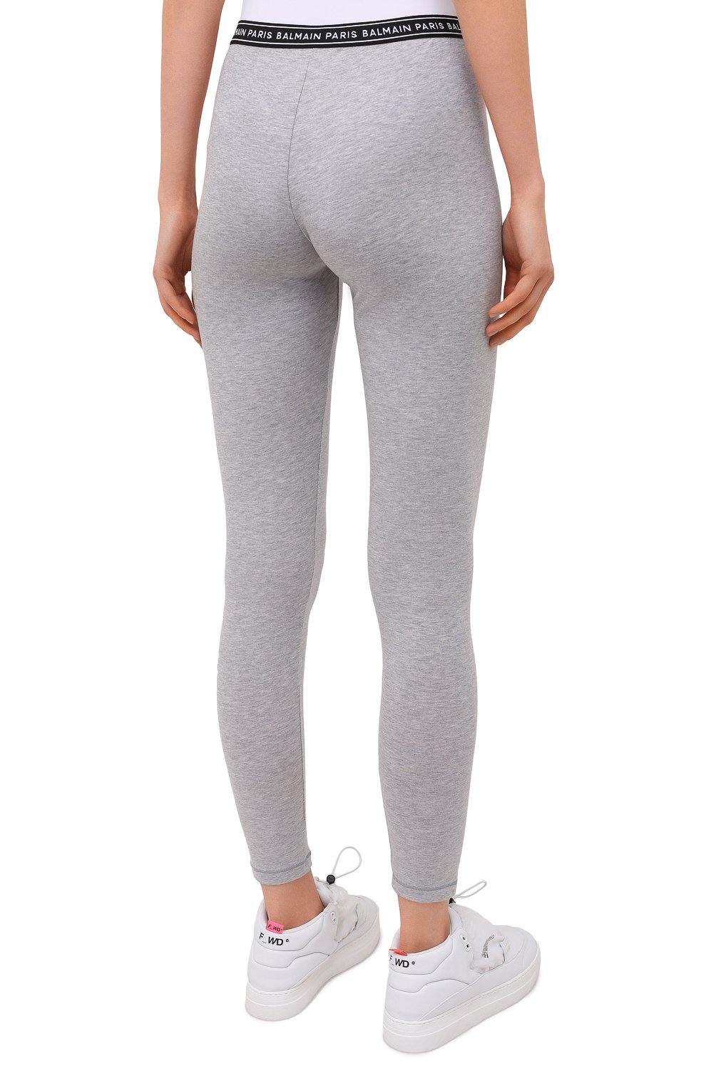 Хлопковые легинсы BALMAIN, арт. BPN095140, фото 4