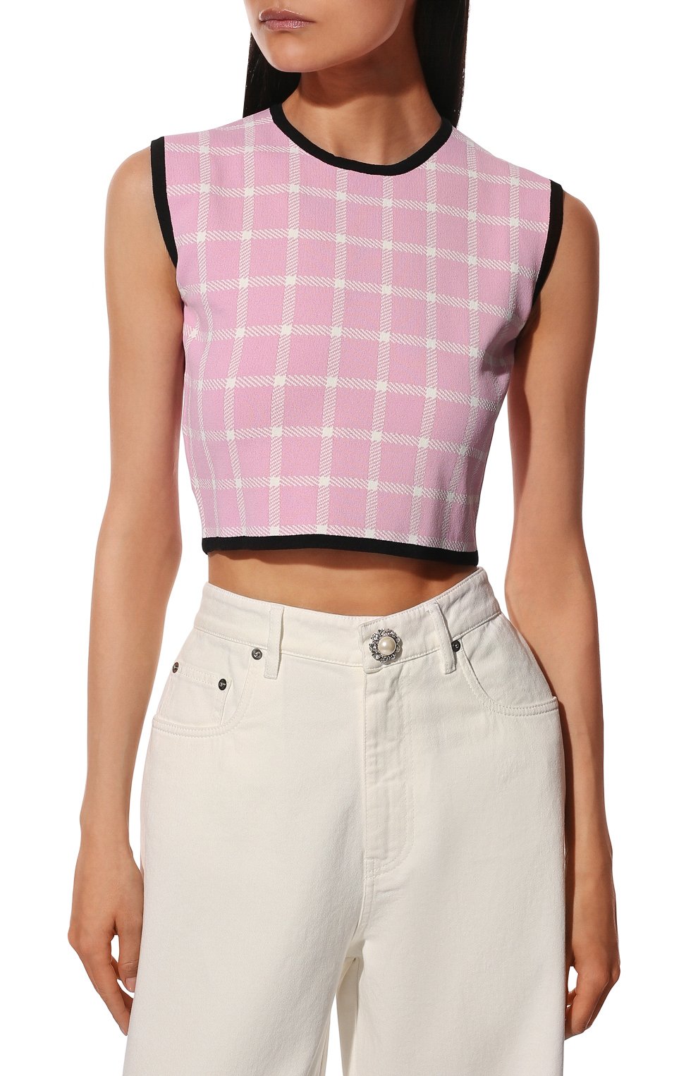 Топ из вискозы MIU MIU, арт. MMT976-1YQ1-F0028, фото 3