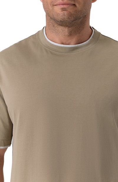 Хлопковая футболка BRUNELLO CUCINELLI, арт. M0B137427, фото 5