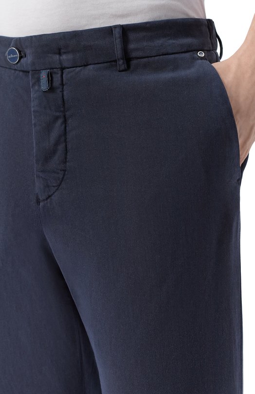 Брюки из лиоцелла Kiton UFPPERK0606H Синий  UFPPERK0606H Фото 5