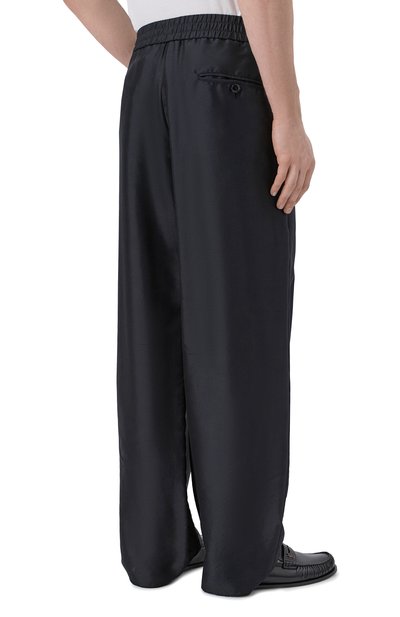 Шелковые брюки GIORGIO ARMANI черного цвета по цене 184500 руб., арт. GM003380/TE21016, фото 4 Шелковые брюки GIORGIO ARMANI, арт. GM003380/TE21016, фото 4