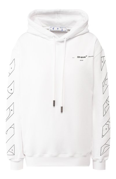 Женский хлопковое худи OFF-WHITE, арт. 0WBB032S20FLE0030110