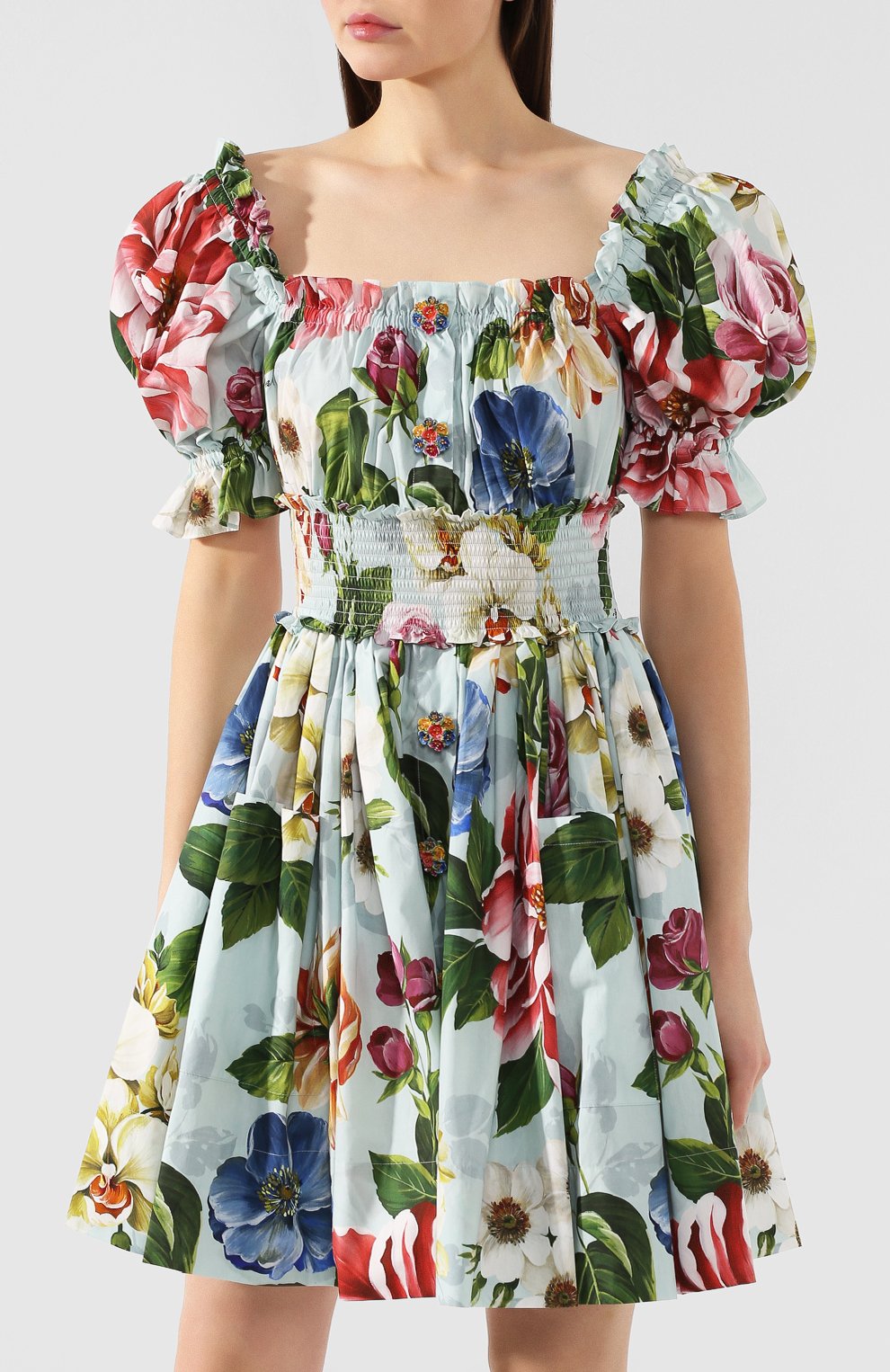 Хлопковое платье DOLCE & GABBANA, арт. F6H5QT/HS5GB, фото 3