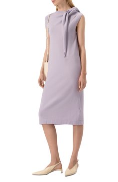 Женские кожаные туфли JIL SANDER кремового цвета, арт. J15WP0128/P8226 | Фото 2 (Подошва: Плоская; Каблук высота: Низкий; Драгоценные камни: Проставлено; Материал внешний: Натуральная кожа; Материал внутренний: Натуральная кожа; Материал сплава: Проставлено; Женское Кросс-КТ: Слингбэки; Каблук тип: Kitten heel)