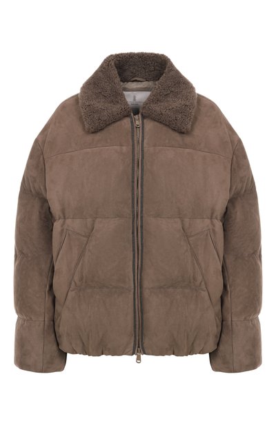 Женский замшевый пуховик BRUNELLO CUCINELLI, арт. MPCLF7932