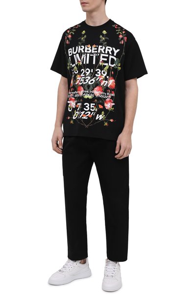 Хлопковая футболка BURBERRY, арт. 8037460, фото 2