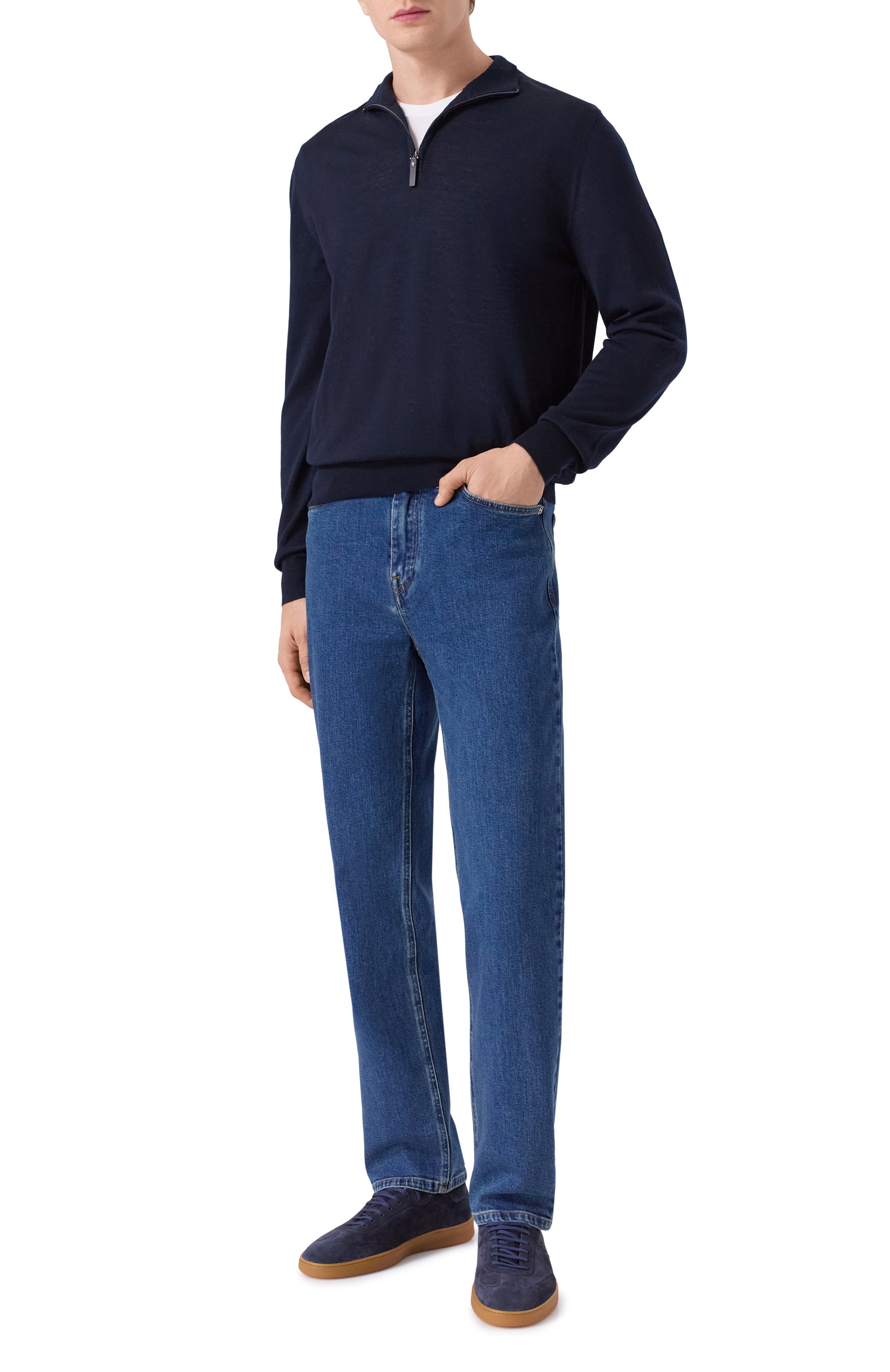 Джинсы merano BRIONI синего цвета по цене 79950 руб., арт. SPE30L/0DD14, фото 2 Джинсы merano BRIONI, арт. SPE30L/0DD14, фото 2