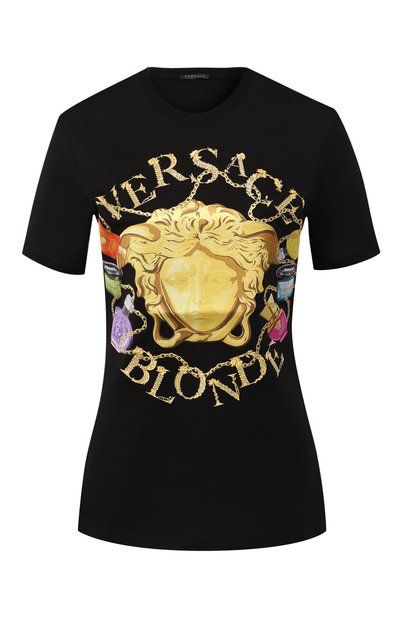 Женская хлопковая футболка VERSACE, арт. A84901/A228806