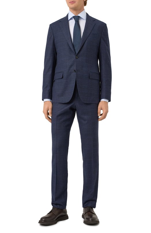 Хлопковая сорочка Corneliani 25P100-2511625 Голубой  25P100-2511625 Фото 2