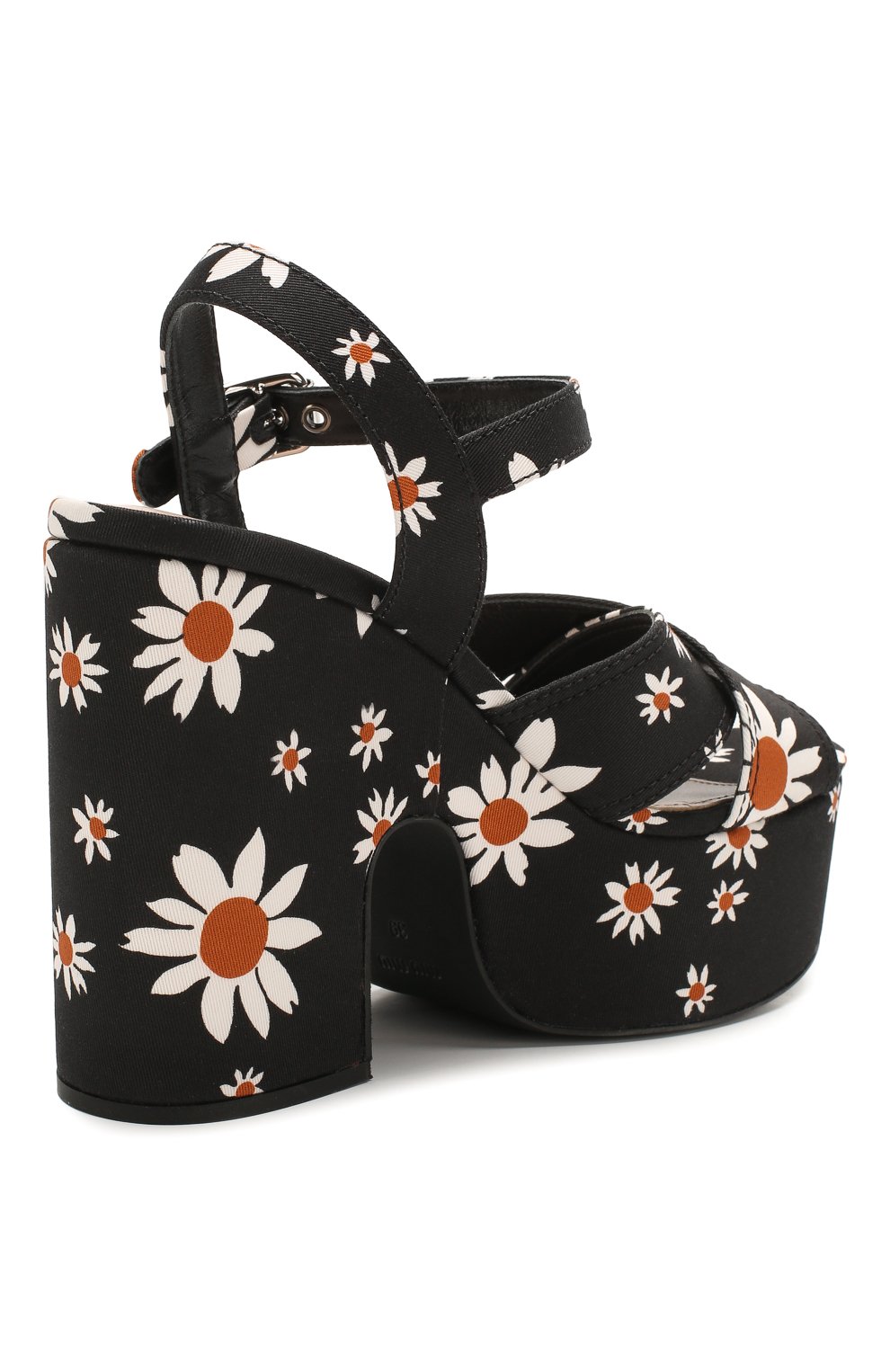 Текстильные босоножки MIU MIU, арт. 5XZ440/3L7K, фото 4