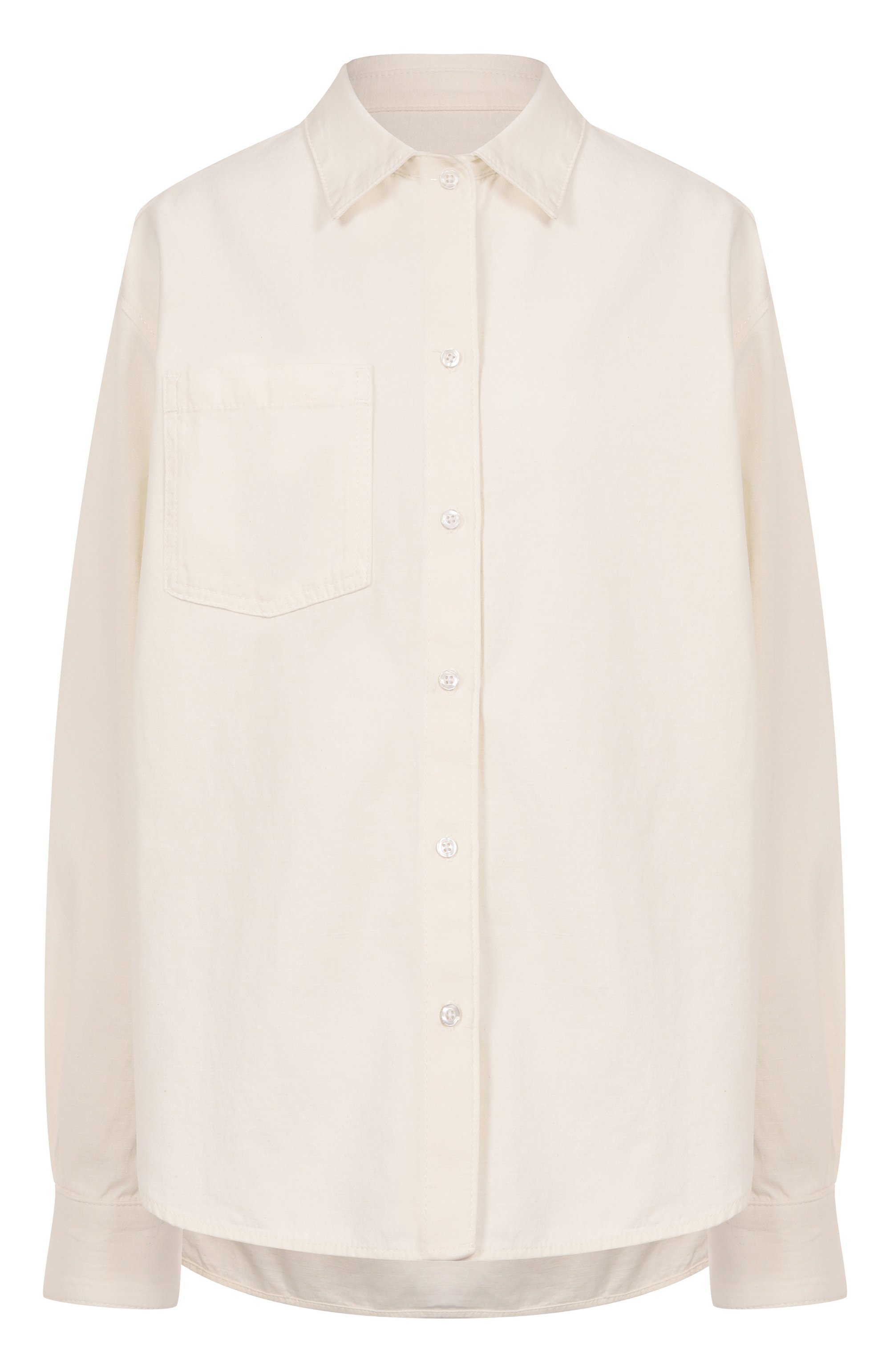 Рубашка из хлопка и льна 7 FOR ALL MANKIND, арт. 7U033X10LNI, фото 1