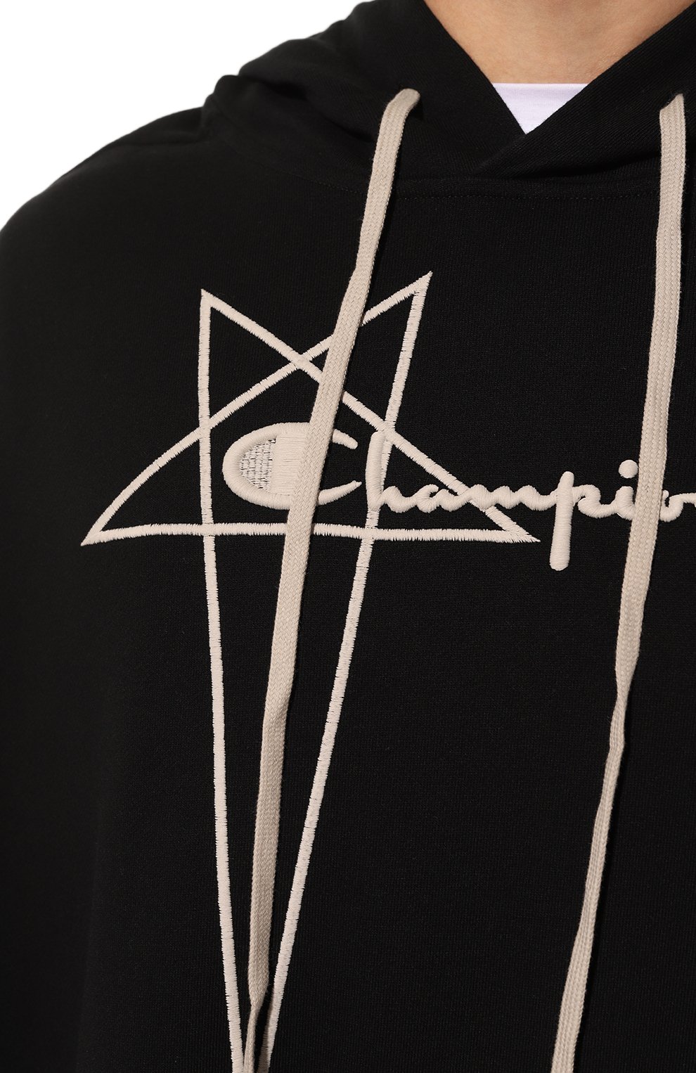 Хлопковое худи rick owens x champion RICK OWENS, арт. CM02C9402/CHFE, фото 5