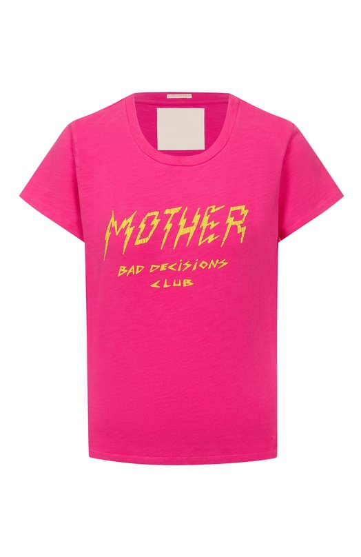 Хлопковая футболка Mother 8621-601/0 Розовый 8621-601/0