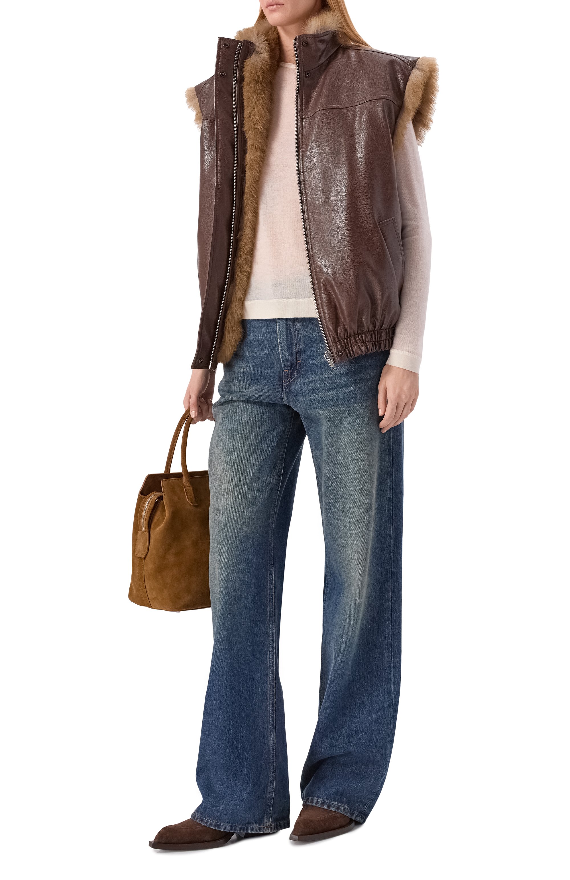 Жилет из экокожи MSGM, арт. 3942MDH02Y/257804, фото 2