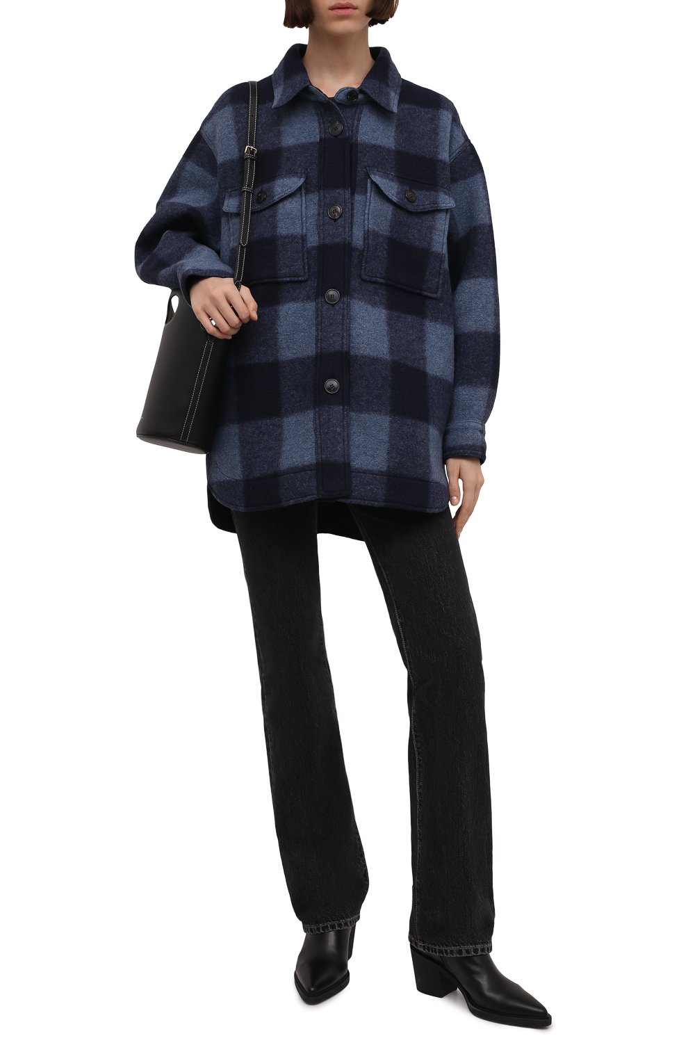 Куртка ISABEL MARANT ETOILE темно-синего цвета по цене 53950 руб., арт. MA0998-21A009E/HARVELI, фото 2 Куртка ISABEL MARANT ETOILE, арт. MA0998-21A009E/HARVELI, фото 2