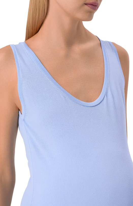 Платье из вискозы Pietro Brunelli AGG017/VIGCRE Голубой  AGG017/VIGCRE Фото 4