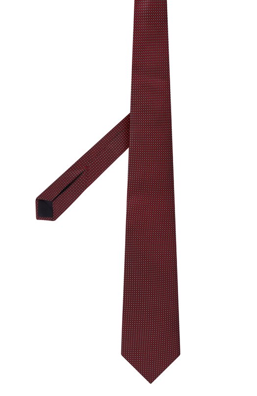 Шелковый галстук Zilli CRAV02M0600VRH000 Бордовый  CRAV02M0600VRH000 Фото 3