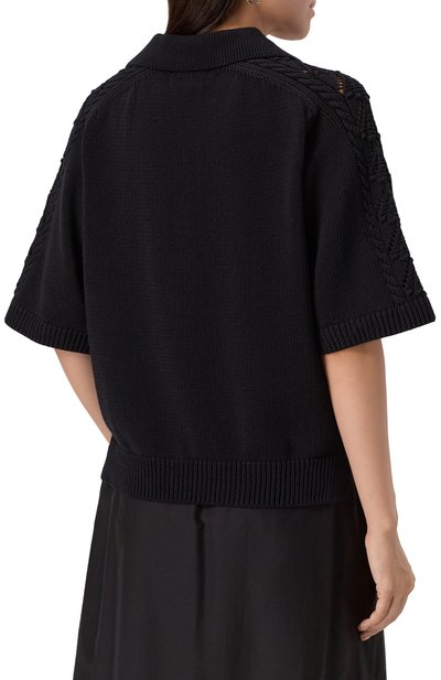 Хлопковое поло LOULOU DE SAISON, арт. KINA, фото 4