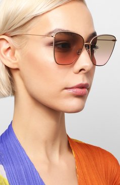 Женские солнцезащитные очки DIOR EYEWEAR розового цвета, арт. DI0RS0CIETY1 DDB | Фото 2 (Тип очков: С/з; Региональные ограничения белый список (Axapta Mercury): RU, Не проставлено; Нос: Не проставлено; Очки форма: Бабочка; Оптика Гендер: оптика-женское)