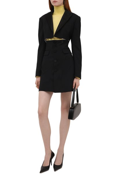 Шерстяное платье DSQUARED2 черного цвета по цене 176500 руб., арт. S72CV0242/S40320, фото 2 Шерстяное платье DSQUARED2, арт. S72CV0242/S40320, фото 2