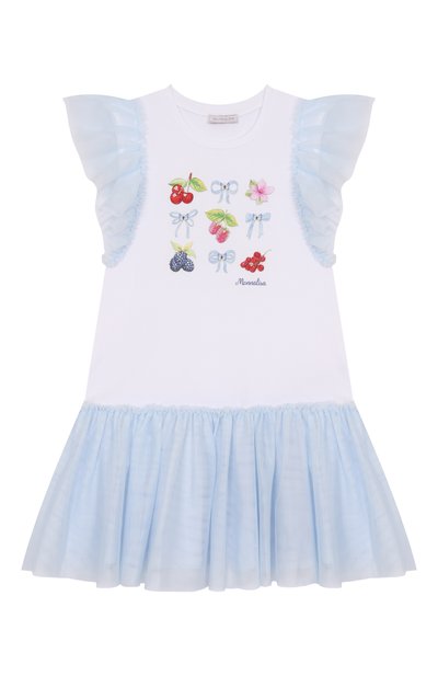 Хлопковое платье MONNALISA, арт. 19E918RU