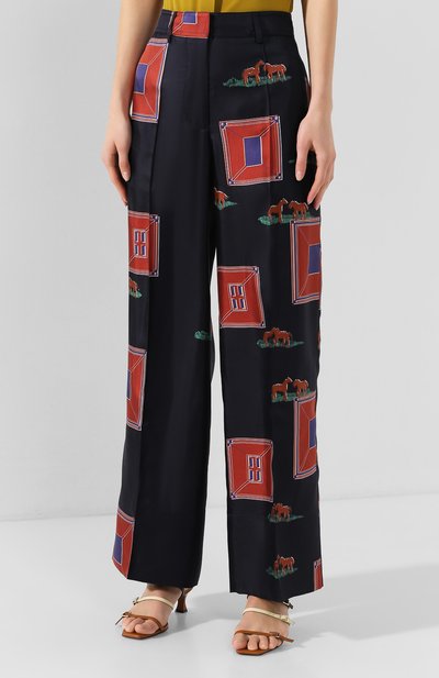 Шелковые брюки VICTORIA BECKHAM, арт. 1120WTR000861B, фото 3