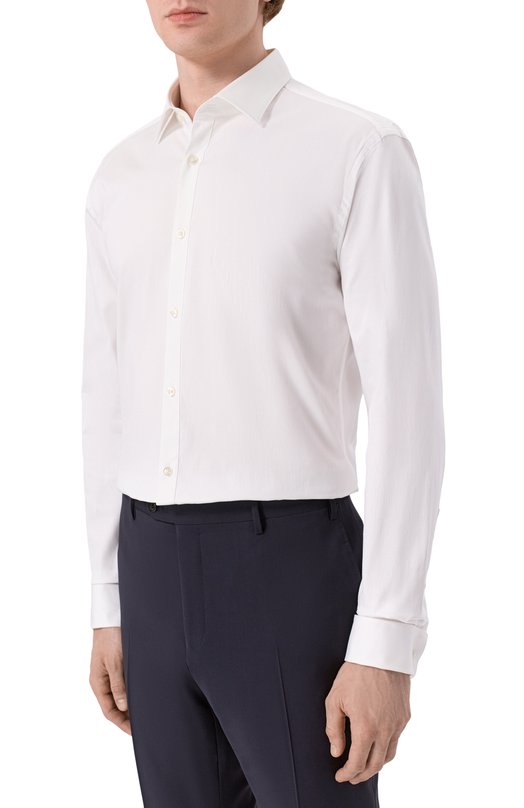 Хлопковая сорочка HUGO 50554731 Белый  50554731 Фото 3