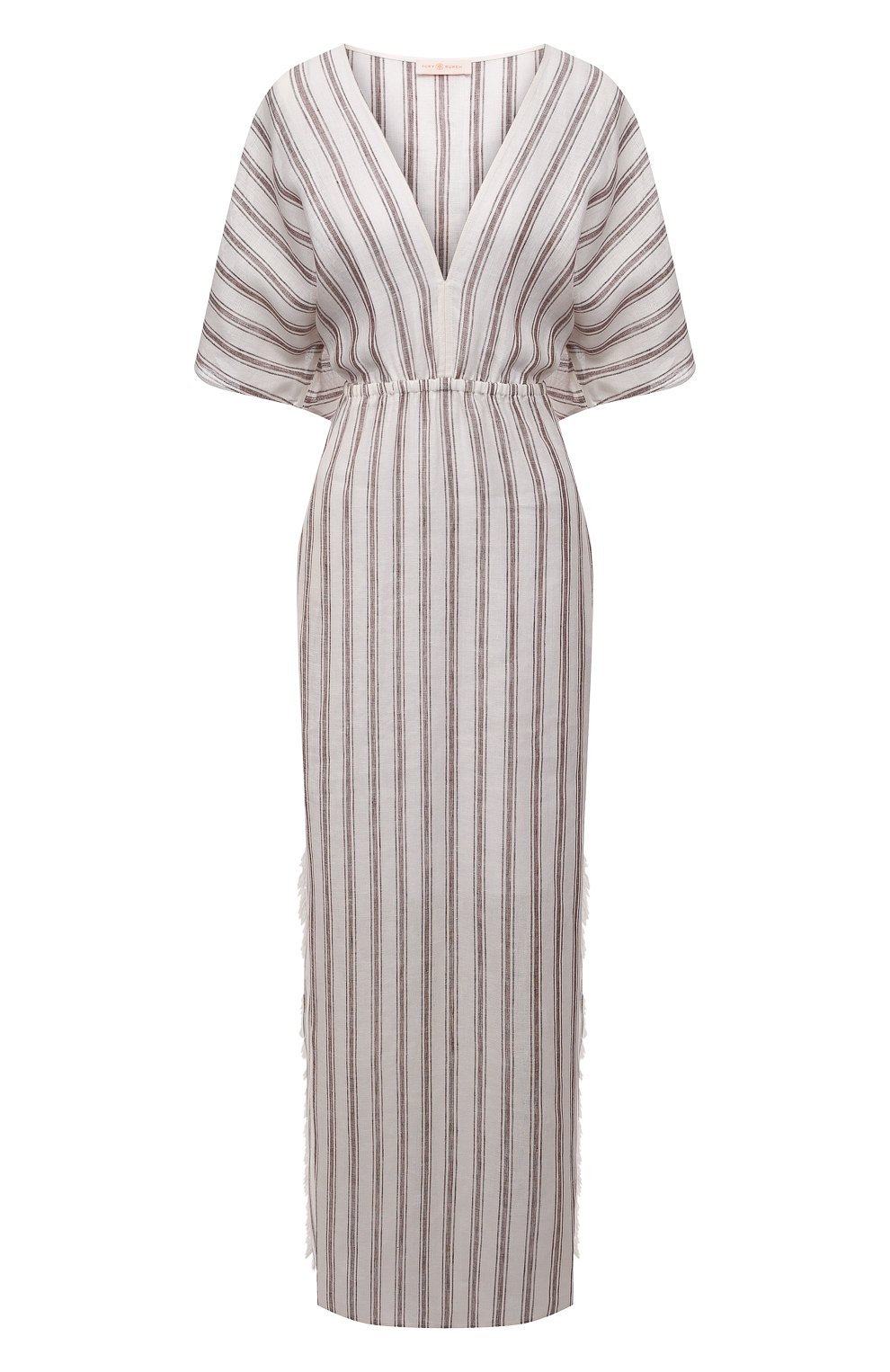 Льняная туника TORY BURCH бежевого цвета по цене 56850 руб., арт. 82037, фото 1 Льняная туника TORY BURCH, арт. 82037, фото 1