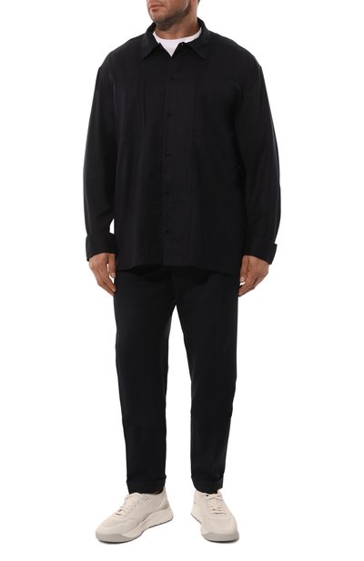 Рубашка из шерсти и шелка ZILLI, арт. SP0B01M024091001U/49, фото 2