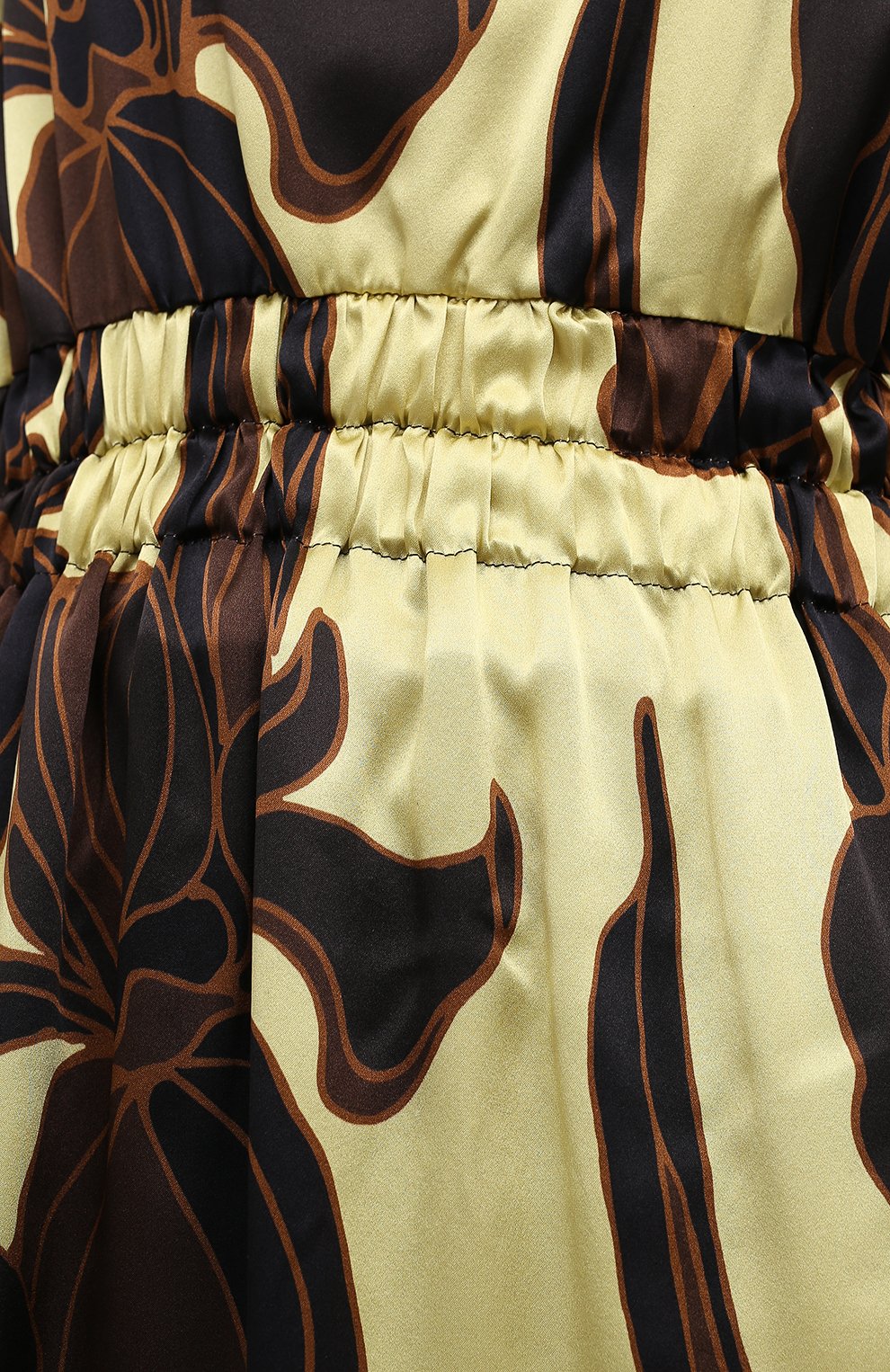 Шелковое платье DRIES VAN NOTEN желтого цвета по цене 136500 руб., арт. 202-38661-1135, фото 5 Шелковое платье DRIES VAN NOTEN, арт. 202-38661-1135, фото 5