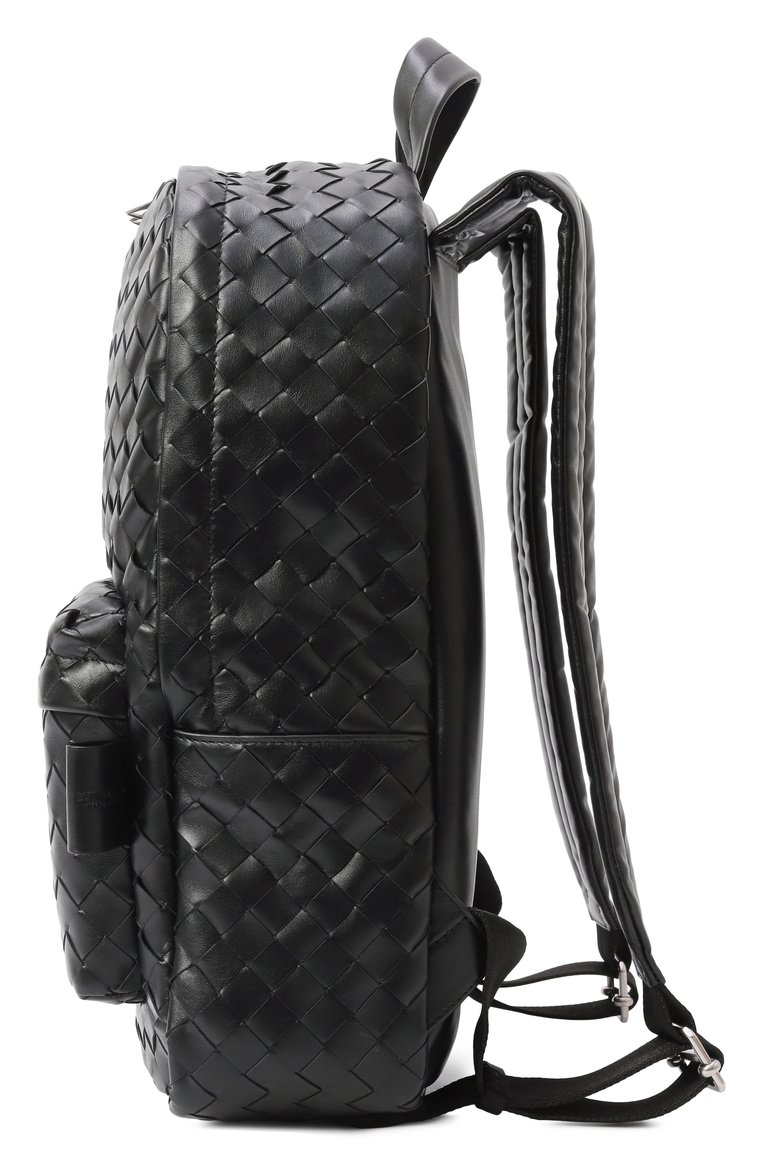 Мужской рюкзак intrecciato small BOTTEGA VENETA черного цвета, арт. 730728/V2HL2 | Фото 4 (Размер: large; Материал: Натуральная кожа)