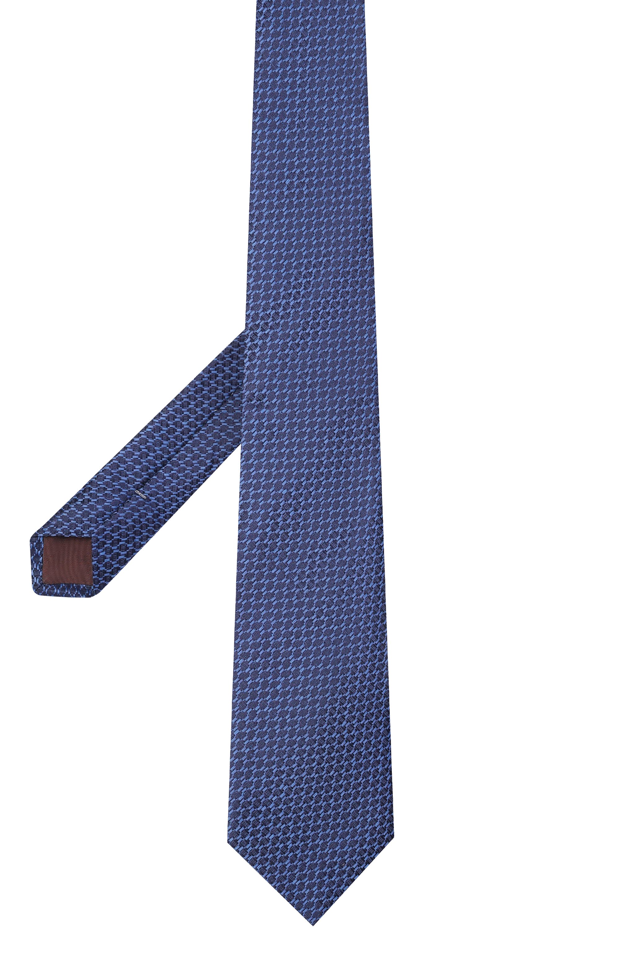 Галстук из шелка и льна CANALI темно-синего цвета по цене 23150 руб., арт. 18/HJ04547, фото 3 Галстук из шелка и льна CANALI, арт. 18/HJ04547, фото 3